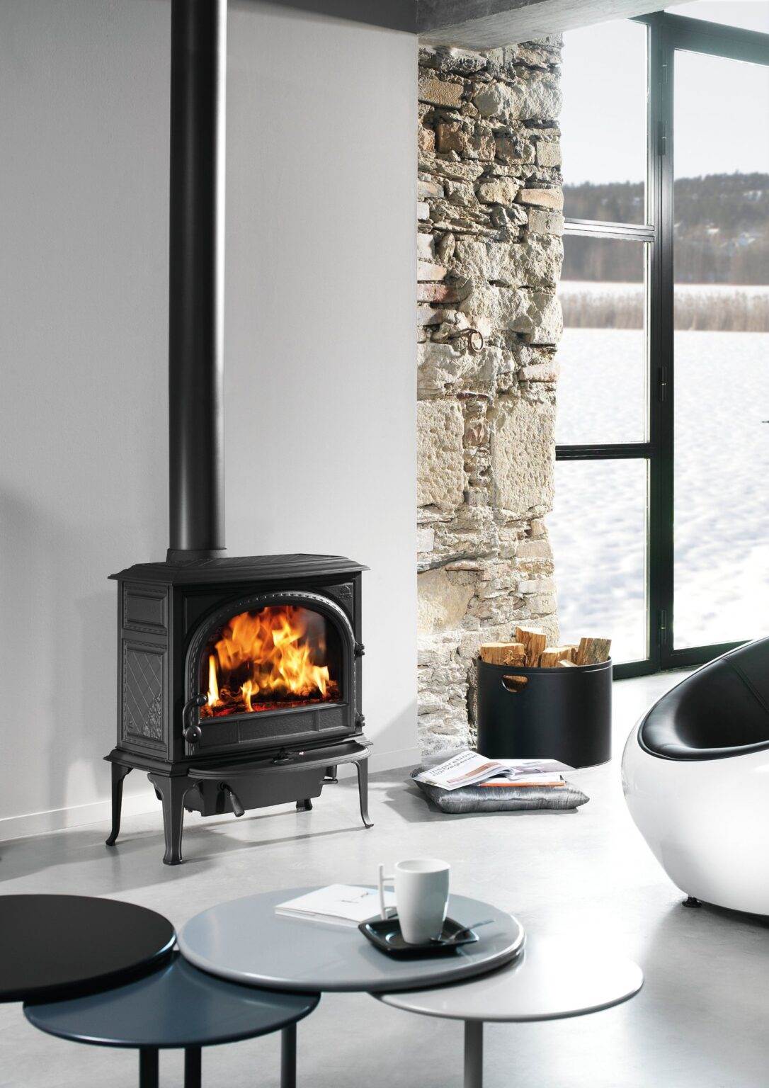 Jotul F400 Traditional Multifuel Stove - Topstak