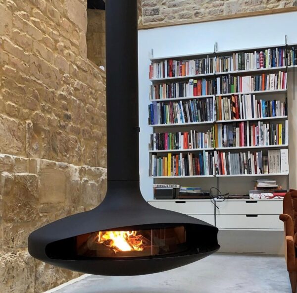 Focus Gyrofocus Glazed Suspended Rotating Fireplace