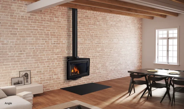 Rocal Angle Wall Hung Wood Burning Stove