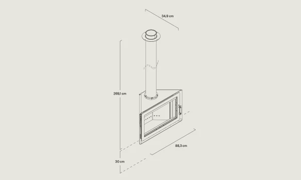 Rocal Angle Wall Hung Wood Burning Stove (6) £0.00