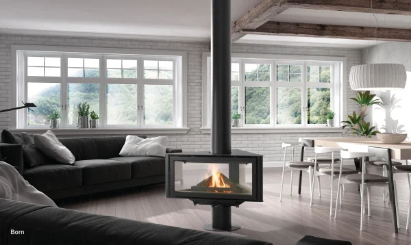 Rocal Born Central Wood Burning Stove