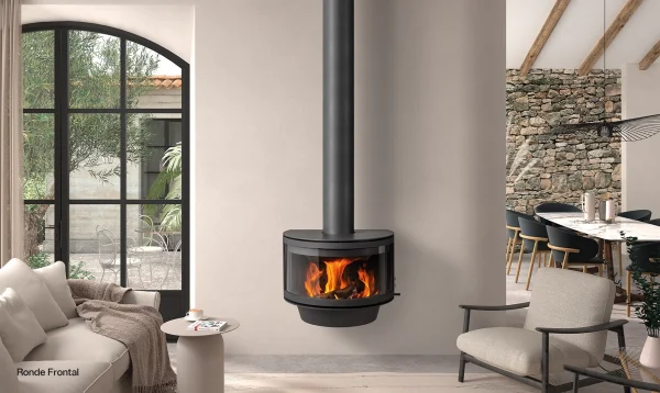 Rocal Frontal Wall Hung Wood Burning Stove