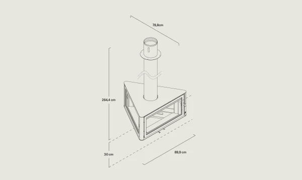 Rocal Born Central Suspended Wood Burning Stove (2) £0.00