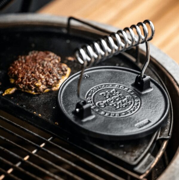 Big Green Egg cast iron Burger Press