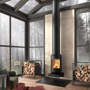 Rocal Vesta Wall Mounted Wood Burning Stove