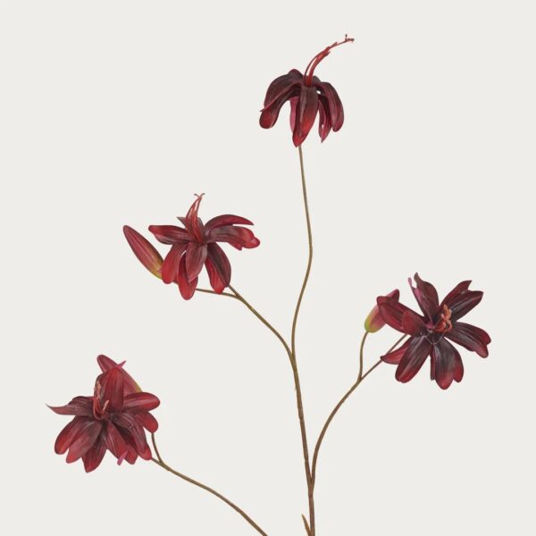 Neptune Lily Spray Burgundy