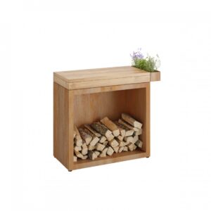 OFYR Butcher Block Storage 90 Corten Teak Wood