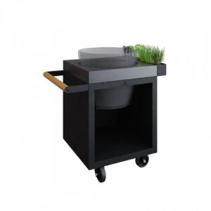 OFYR Kamado Table Black 65 Pro Concrete BGE